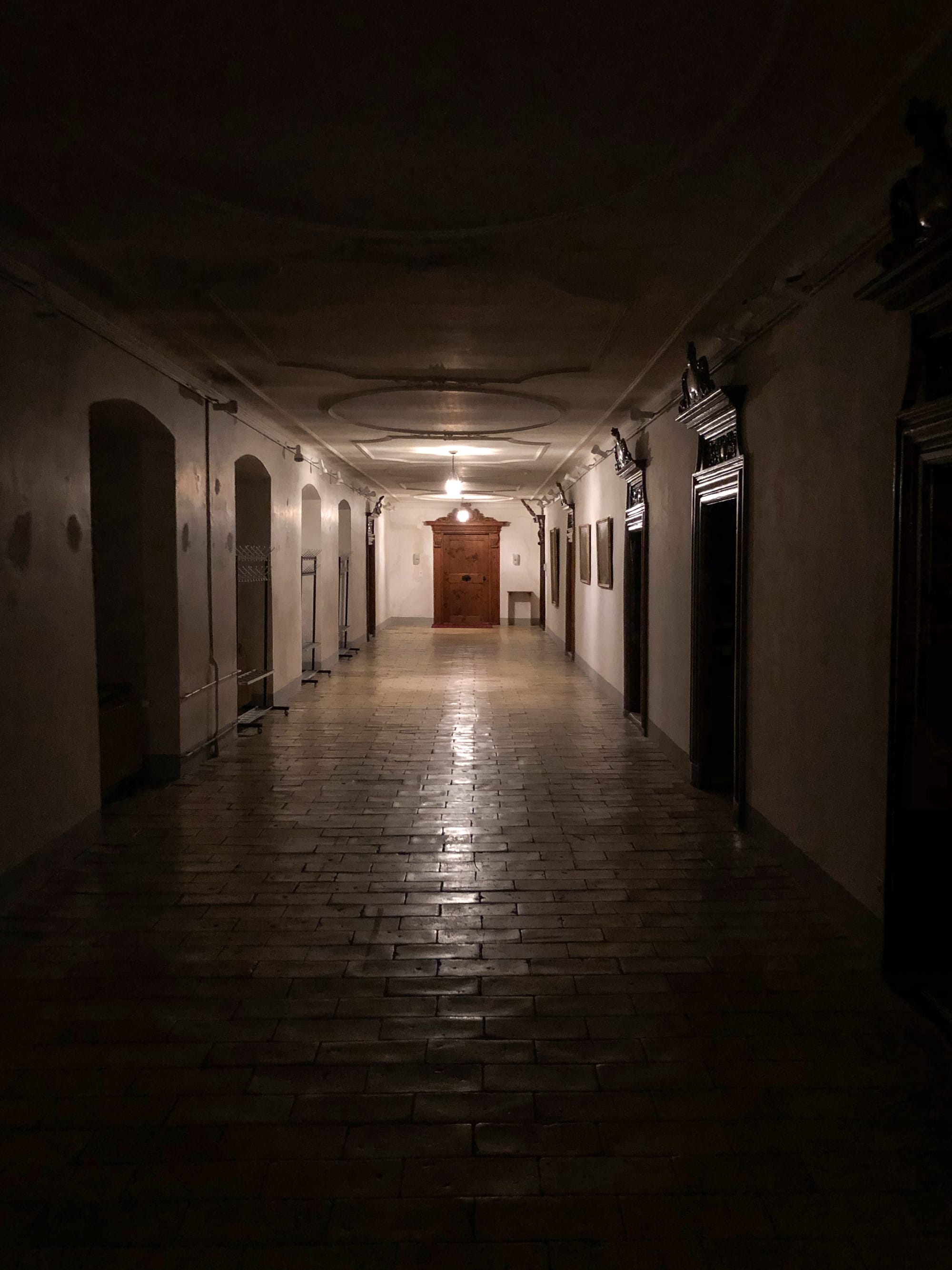 Nacht des Monats im Kloster Einsiedeln
