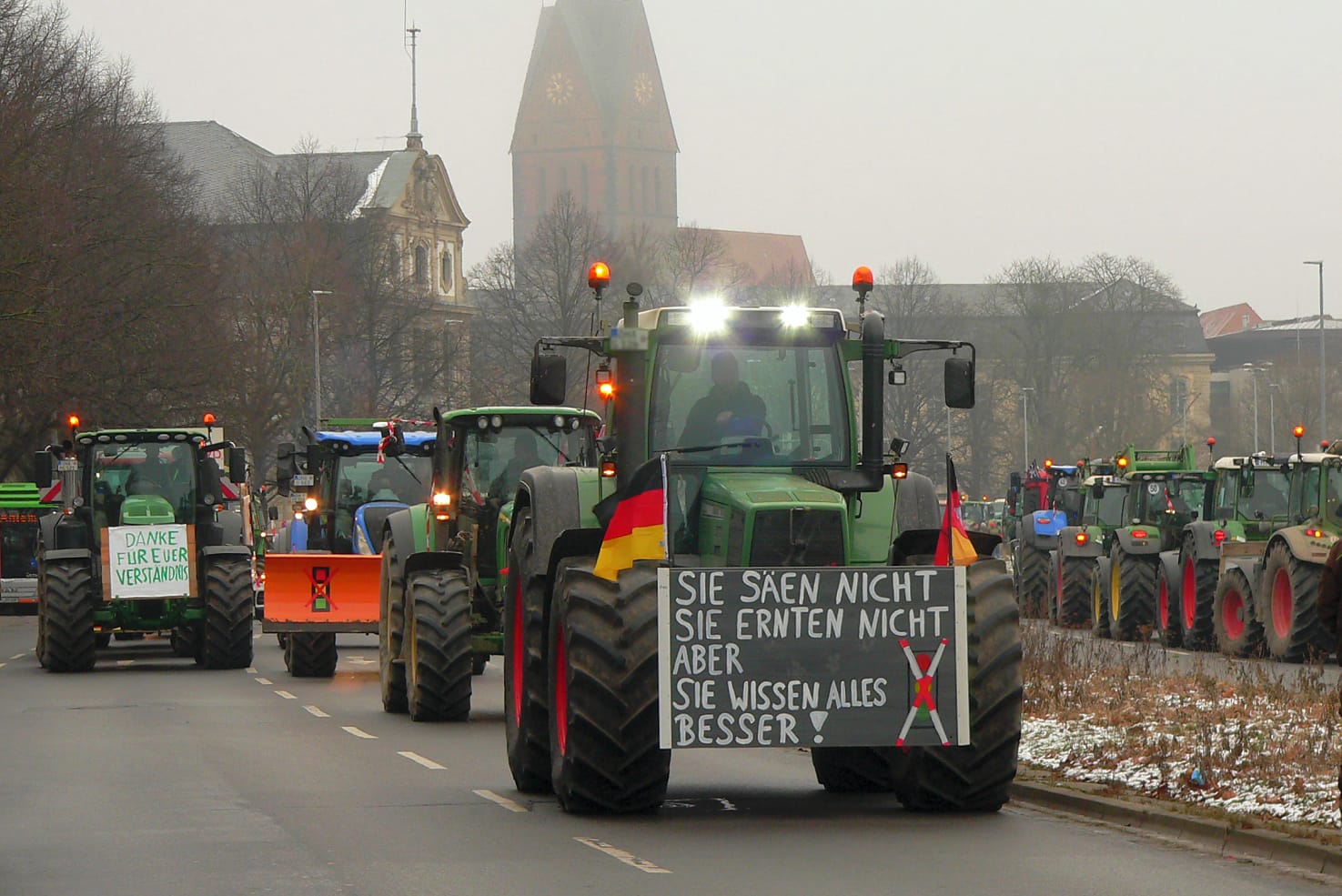 Die Bauern wehren sich gegen klimaneutrale Verarmung