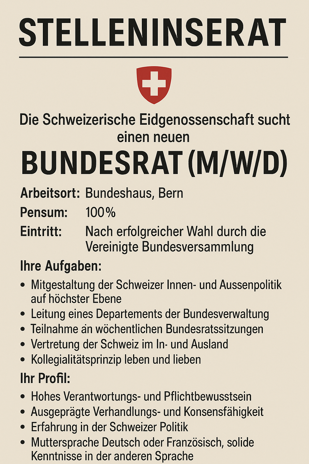 Warum will niemand Bundesrat werden?