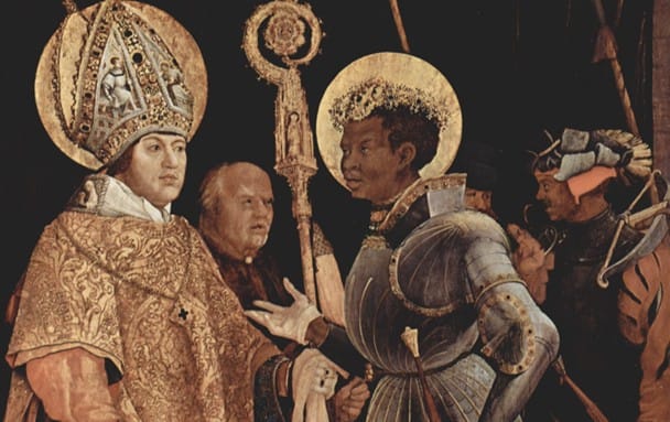 Der heilige Mauritius war ein schwarzer Legionär, der um 287 n. Chr. in Saint-Maurice (VS) starb. In der Schweiz erinnern zah