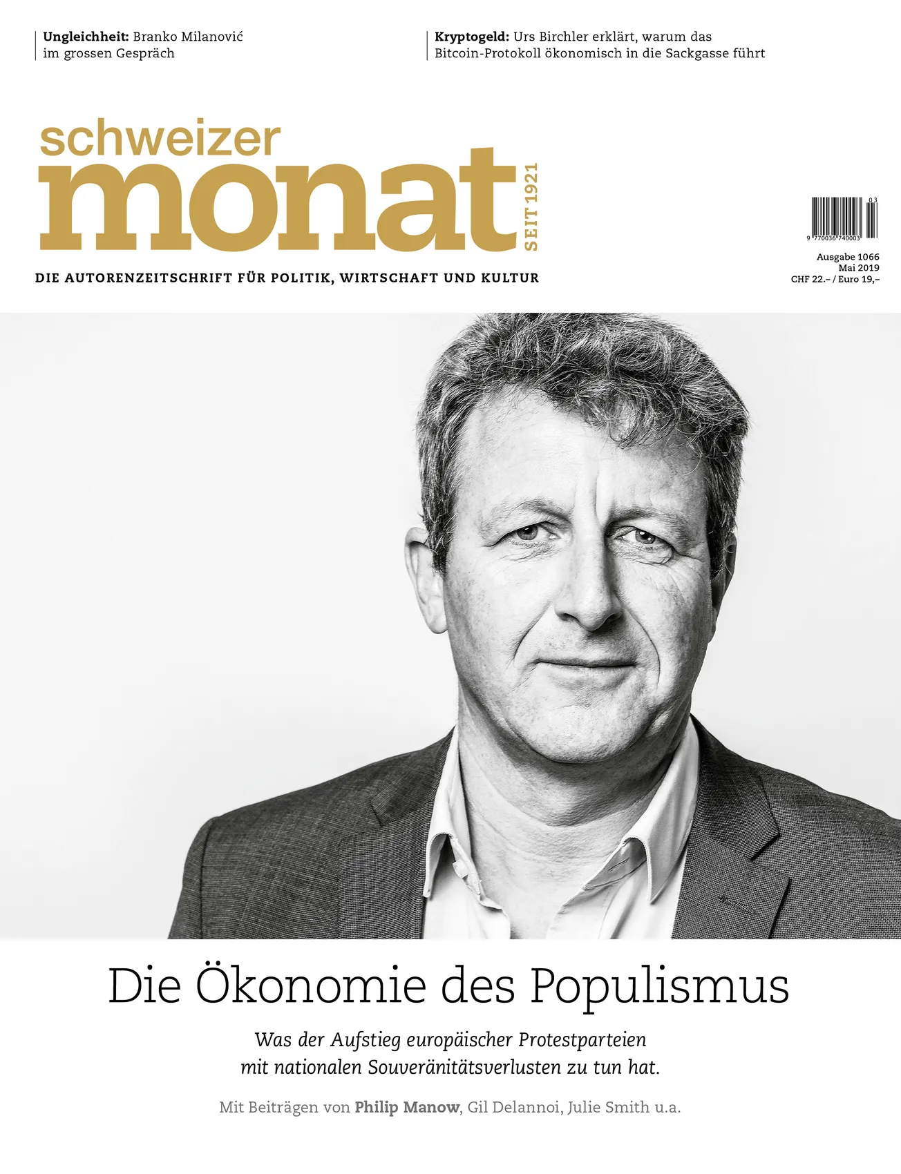 Cover: Die Ökonomie des Populismus