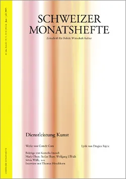 Cover: Dienstleistung Kunst