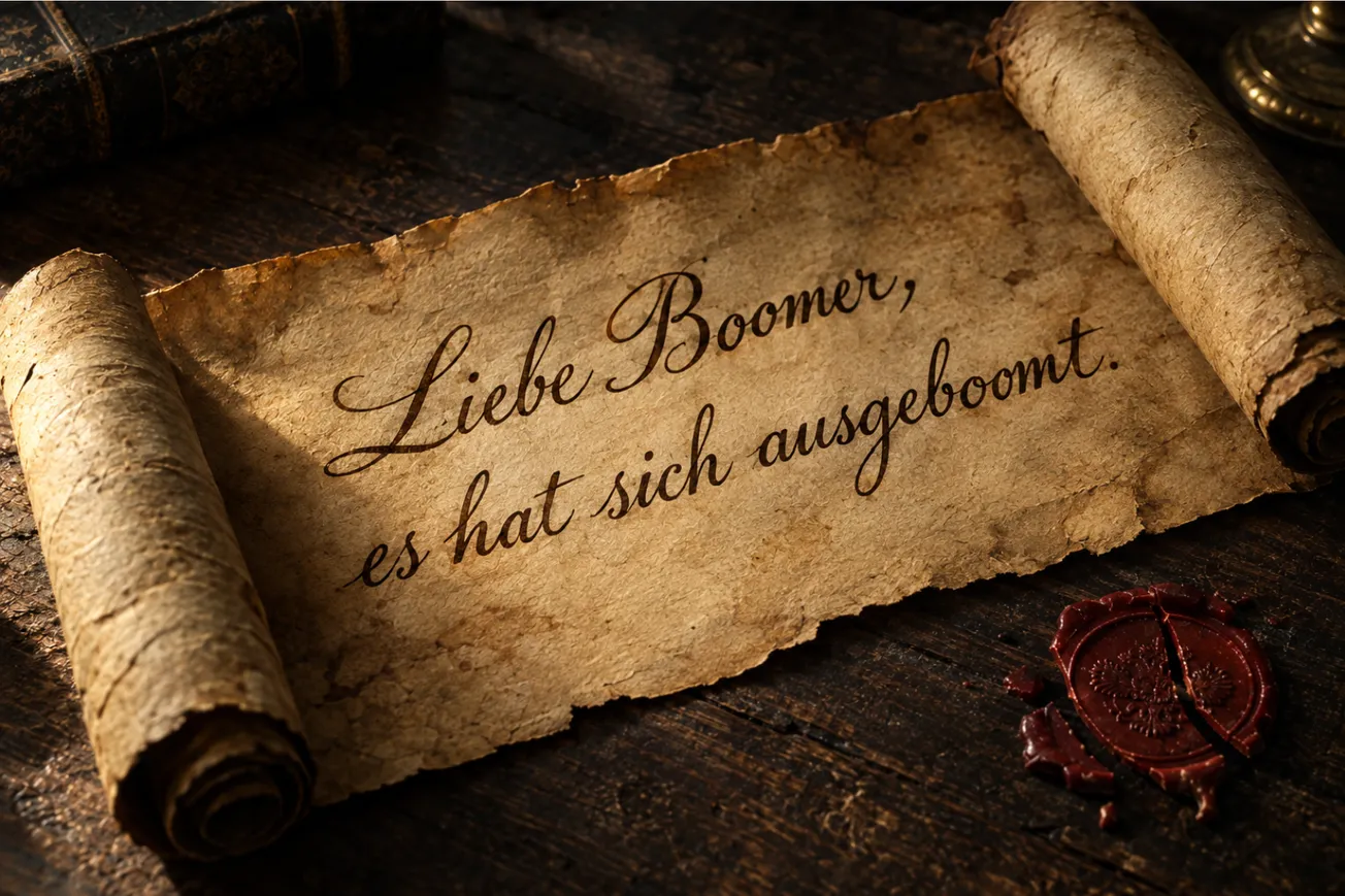 Liebe Boomer, es hat sich ausgeboomt