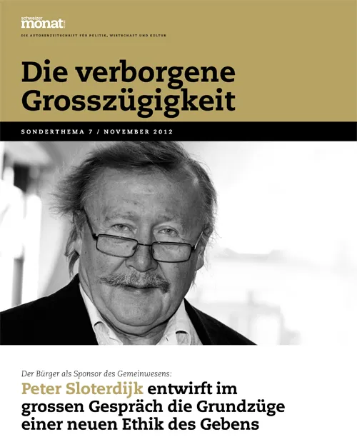 Cover: Die verborgene Grosszügigkeit