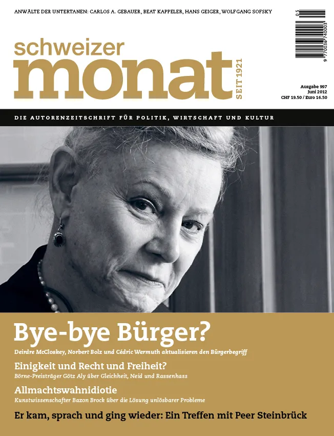 Cover: Bye-bye Bürger?