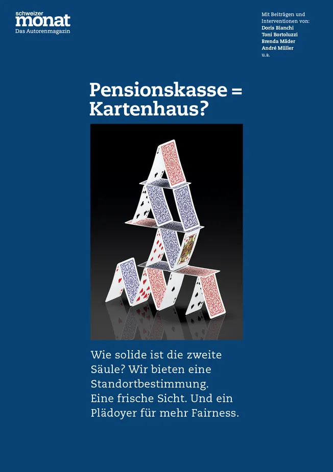 Cover: Pensionskasse = Kartenhaus?